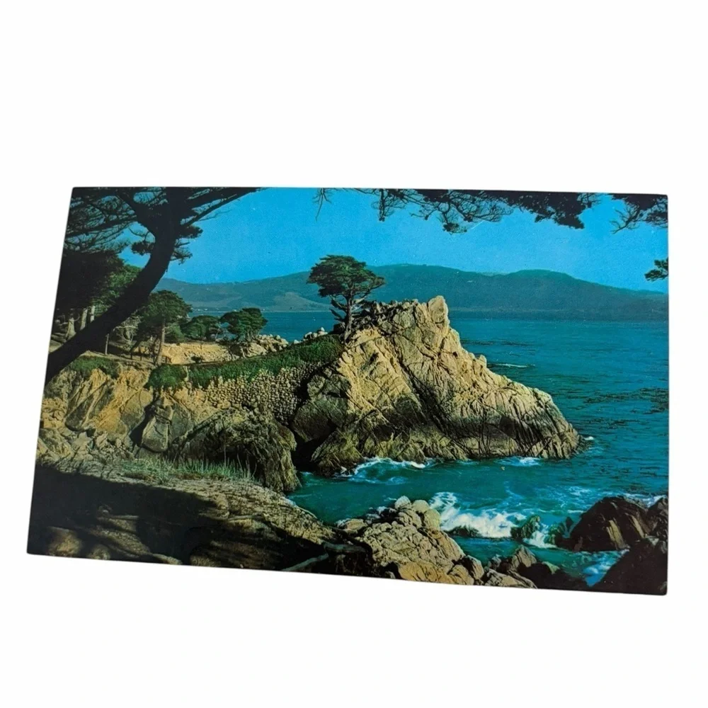 Coastal Cliffside Postcard Turquoise Ocean View